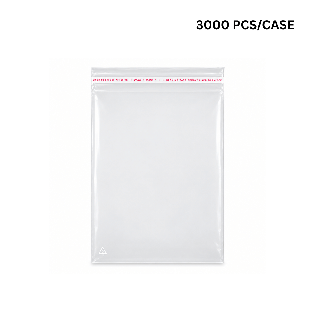 Ultra Clear Self Adhesive PP Bag Cellophane Treat Bag | 7x9" (3000 Pcs/Case)