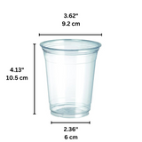 VG12 | 12oz PET Clear Cold Drink Cup | 92mm Top - size