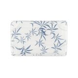 WP-07 | PET Blue Maple Pattern Sushi Tray W/ Lid | 8.67x5.5x1.89"-top