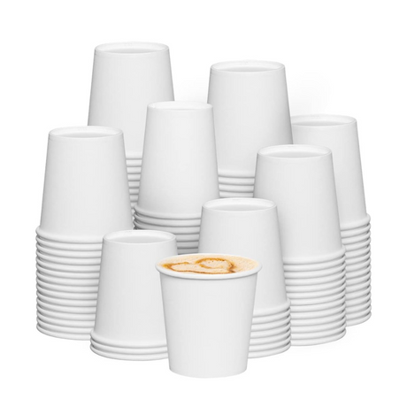 80720 | 4oz White Single Wall Paper Cup | 62mm Top - 1000 Pcs