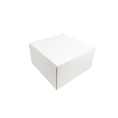 White Square Cake Paper Box Pastry Box | 8.25x8.25x5" - 100 Pcs