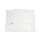 White Square Cake Paper Box Pastry Box | 8.25x8.25x5" - unfold