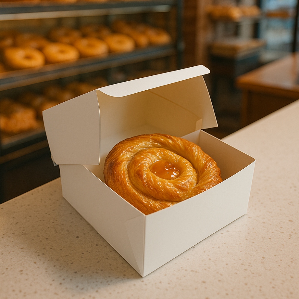White Square Cake Paper Box Pastry Box