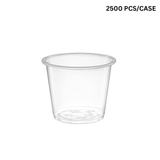 XT 5.5oz PP Clear Sauce Cup Portion Cup | 75mm Top (Base Only) - 2500 pcs