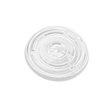 Couvercle plat rond transparent PET XT 98 mm | Compatible avec les gobelets PET XT12/XT16/HD18/XT20/HD24 - 1 000 pièces