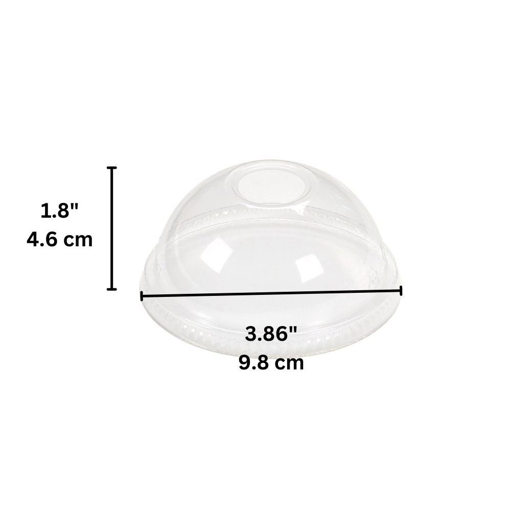 XT 98mm PET Clear Slot Dome Lid | Fit XT12/XT16/HD18/XT20/HD24 PET Cup - size