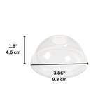 XT 98mm PET Clear Slot Dome Lid | Fit XT12/XT16/HD18/XT20/HD24 PET Cup - size