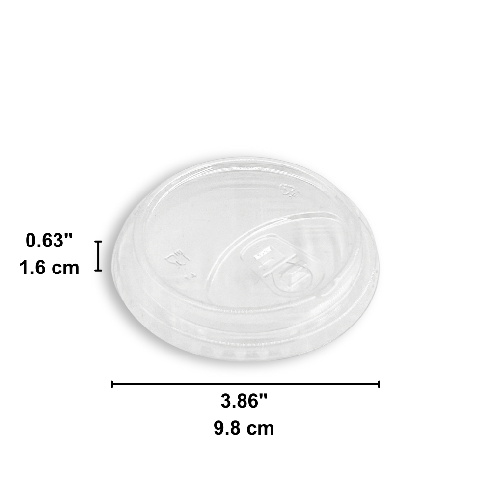 XT 98mm Strawless PET Clear Sip Lid | Fit XT12 To XT24 PET Cup - size