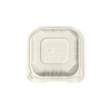 YQ-51 (224) | Microwavable PP Clamshell Container W/ Vent Hole | 5.5x5.5x2.75" - bottom