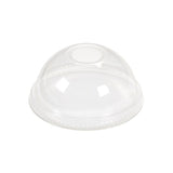 XT 98mm PET Clear Slot Dome Lid | Fit VG16/VG20/VG24/HD-12/HD-16/HD-18/HD-20/HD-24 Cup - 1000 Pcs