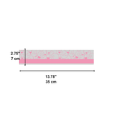 Plastic Pink Heart Cake Wrap Film | 13.78x2.75" - 1000 Pcs