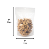 SZ4003 | 4.5mil Clear Stand-Up Zip-Lock Pouch W/ Hang-Hole | 6x9"