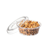 Couvercle pour sauce PET XT 62 mm | Convient aux gobelets à sauce PP de 1,5/2 oz (couvercle uniquement) - 2 500 pièces