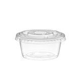 XT 3.25oz PP Clear Sauce Cup Portion Cup | 75mm Top (Base Only) - 2500 Pcs