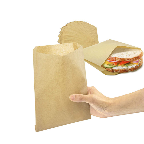 Paper Sandwich Bags 6-1/2 x 1-1/2 x 7-3/4 | Quantity: 250 Gusset - 1 1/2 inch Width 6 1/2 inch by Paper Mart, White