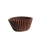 4.5" Brown With Golden Tartan Pattern Baking Paper Cup | Cupcake Liner