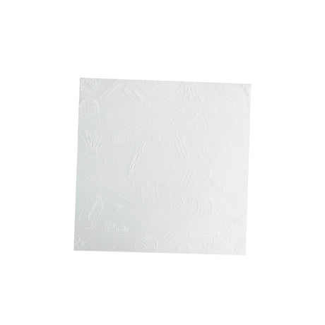 Film d'emballage de gâteau carré en plastique 5,9x5,9" (motif aléatoire) - 500 pièces