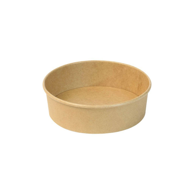 500B 18oz eco-friendly kraft round paper bowl from HD BioPak