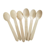 6.2" Individually Paper Wrapped Compostable Wooden Spoon