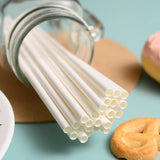 6mm eco-friendly white paper straws for drinks - bulk wholesale packaging for Canadian cafes and restaurants