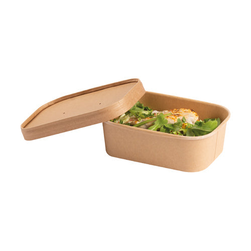 26oz Rectangle Kraft Paper Container (Base Only) - 300 Pcs