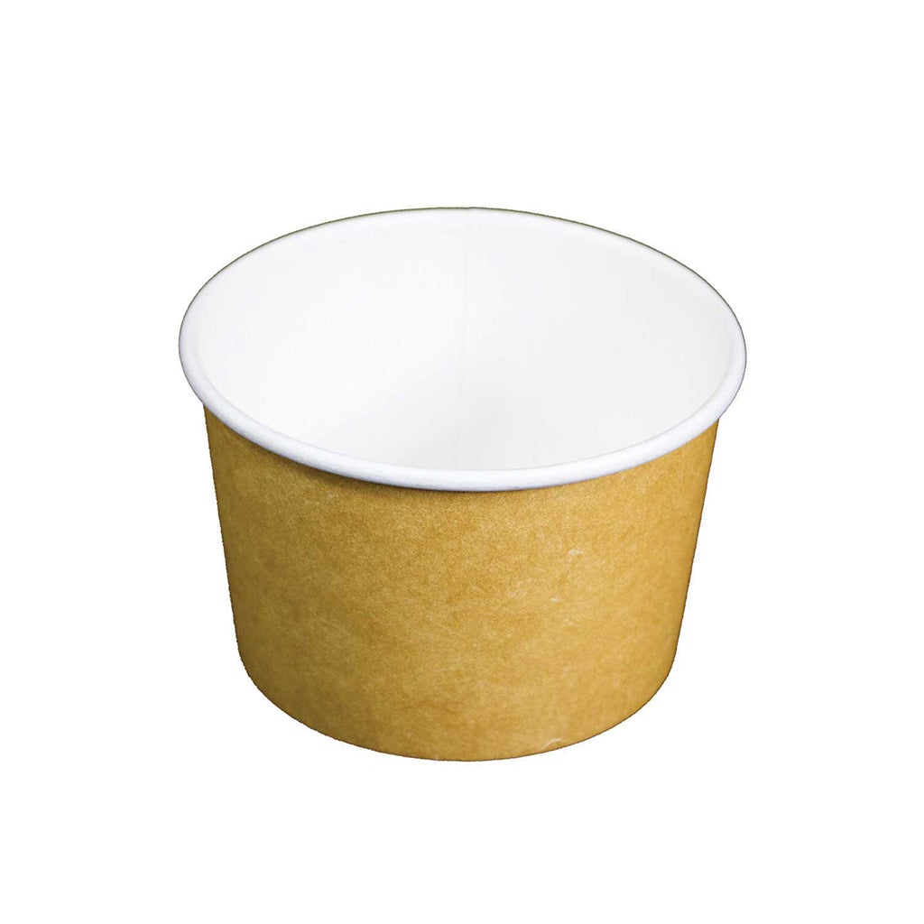 90241 | 8oz Kraft Paper Soup Bowl | 90mm Top (Base Only) - 1000 Pcs