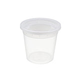 24oz Microwaveable PP Leak-resistant Translucent Deli Container W/ Lid 