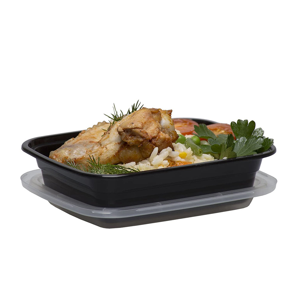 F-6412 Lid | 140x114mm PP Clear Rectangular Lid | Fit F-6412 Container (Lid Only)