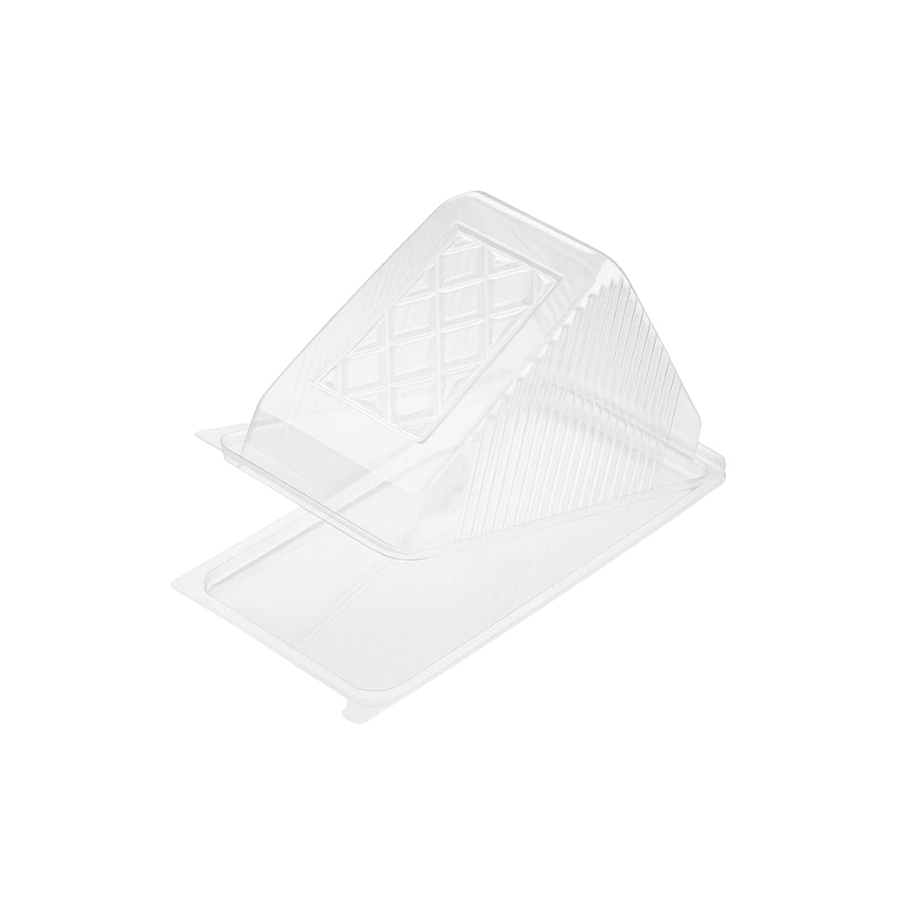 J106 PET | Clear Triangular Hinged Sandwich Container | 5.91x2.76x3.94"