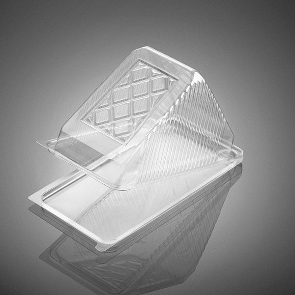 Safe-T-Fresh® Clear Plastic Hinged Sandwich Container - 7 5/16L x