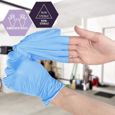 NT-GV-CL 4.5mil Nitrile Food Grade Glove | Medium Size  - 100 Pcs