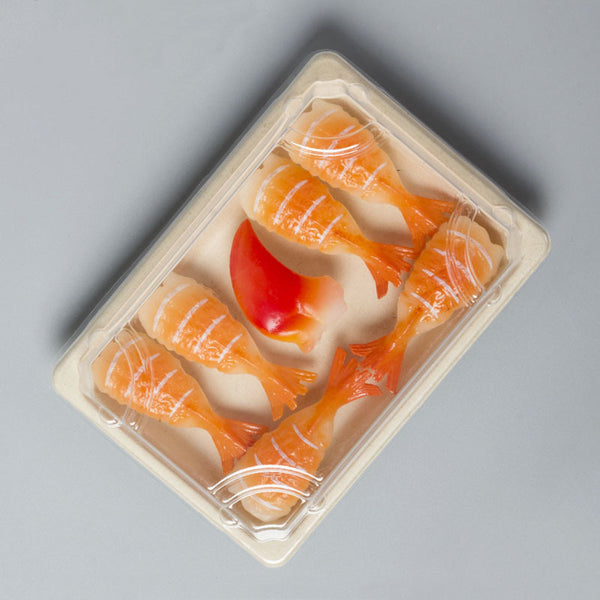 Clear Recycled PET Lid for Maki TreeSaver™ Sushi Tray