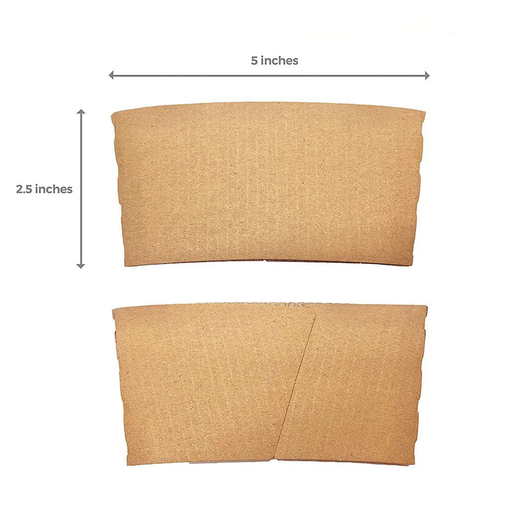 Eco-friendly Custom Kraft Paper Sleeve Fit 10oz to 20oz Cup - 1000 Pcs - HD Plastic Product (Canada). Inc