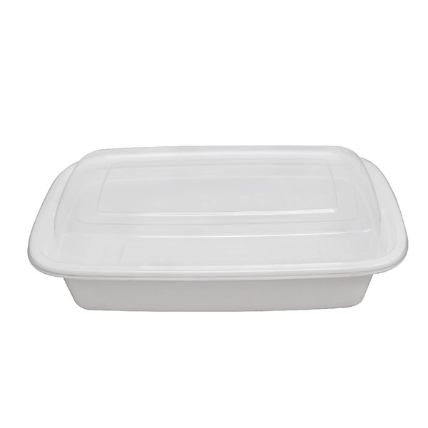 The Container Store 21 oz. Rectangular Crystal Clear Food Storage 620 ml. 6 x 4-1/4 x 2 H - Each