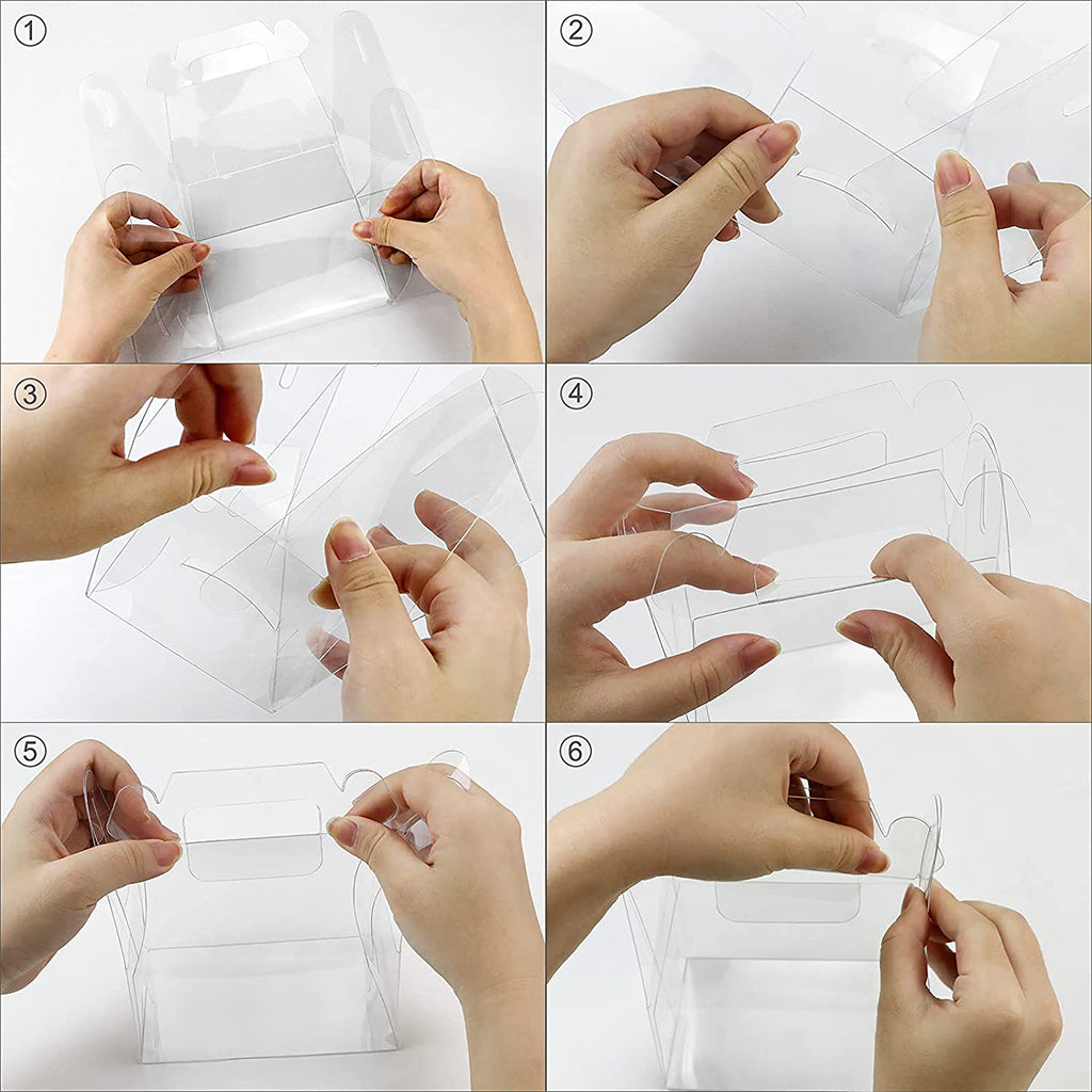 Medium Clear Cake Roll Box W/ Handle  6.49x3.74x6.49 - 50 Sets – HD Bio  Packaging