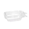 PL08 | 8oz PET Clear Rectangular Hinged Safety Lock Salad Container - 240 Sets - HD Plastic Product (Canada). Inc