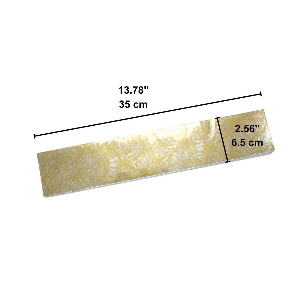 Plastic Gold Cake Wrap Film | 35x6.5cm - 1000 Pcs - HD Plastic Product (Canada). Inc