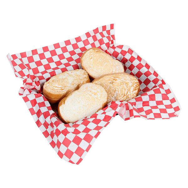 Red and White Small Checked Serving Food Wrap Paper – Hidden Lake Garden  Home