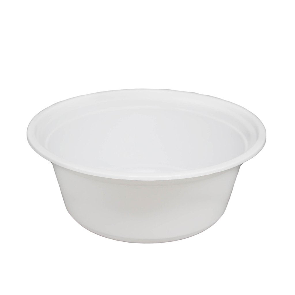 RO-42/40 Base | HD 40oz Microwaveable PP White Round Container (Base Only) - 300 Pcs